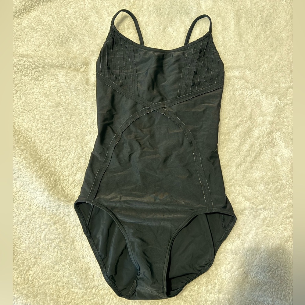 Capezio Adult Medium Strappy Black Leotard